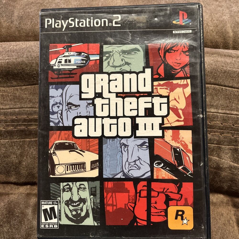 Grand Theft Auto III-GTA 3-Playstation 2-PS2-CIB w/Map & Manual-Tested